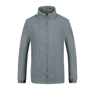 Veste Homme Col Montant Gris