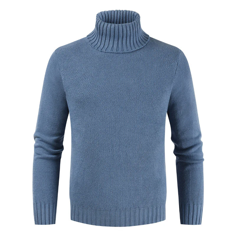 Col Roulé Chaud Homme Bleu