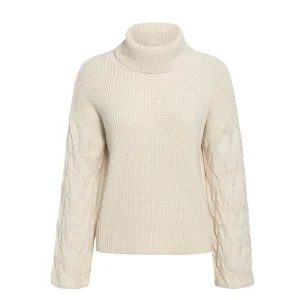 Col Roulé Femme Blanc