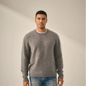 Le Pull Col Rond Cachemire Brossé Hagatan