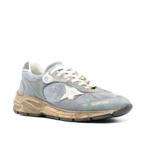 Golden Goose Homme Sneakers Running Dad – Bleu gris