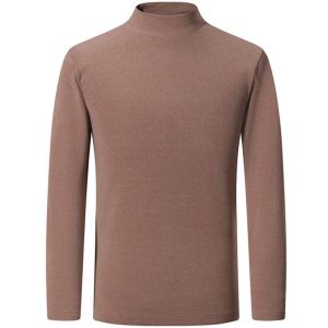 Sous-Pull Col Montant Homme Beige