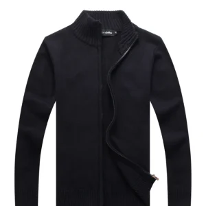 Veste Col Montant Homme Noir