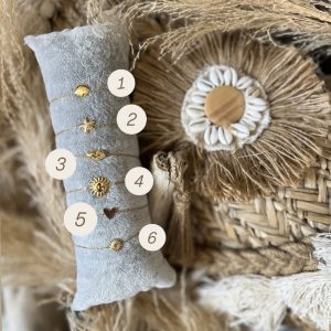 Bracelet CDS acier doré