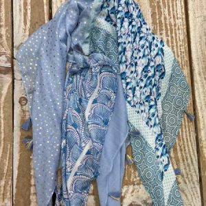 Echarpe Patch ocean/dore