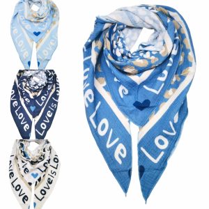 Echarpe love gaze de coton