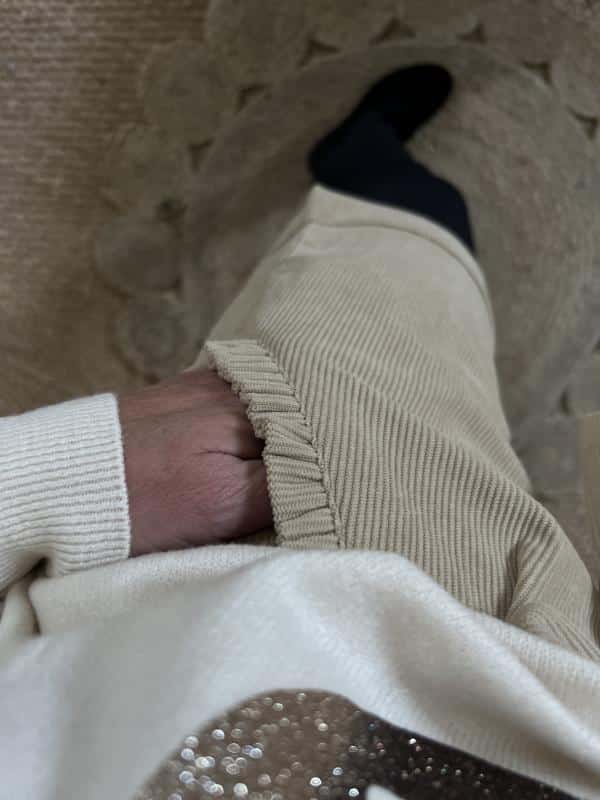 Short velours beige – Image 6