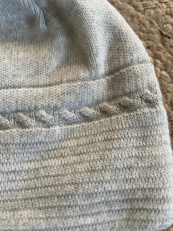 Bonnet Gabrielle gris clair – Image 5