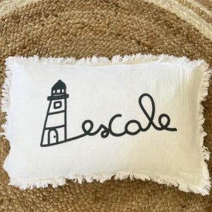 Coussin Escale blanc