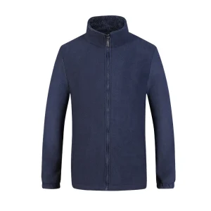 Veste Homme Col Montant Bleu Marine