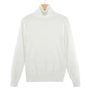 Col Roulé Blanc Femme