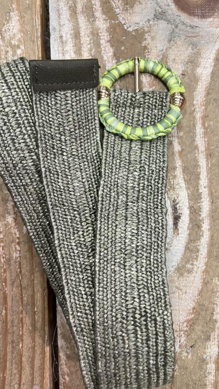 Ceinture élastique kaki – Image 3