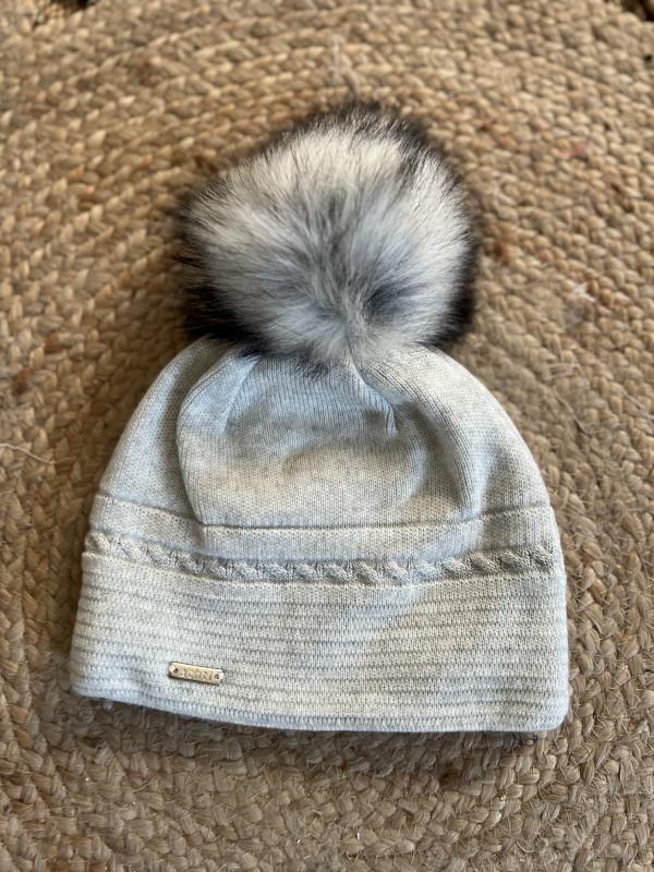 Bonnet Gabrielle gris clair – Image 3