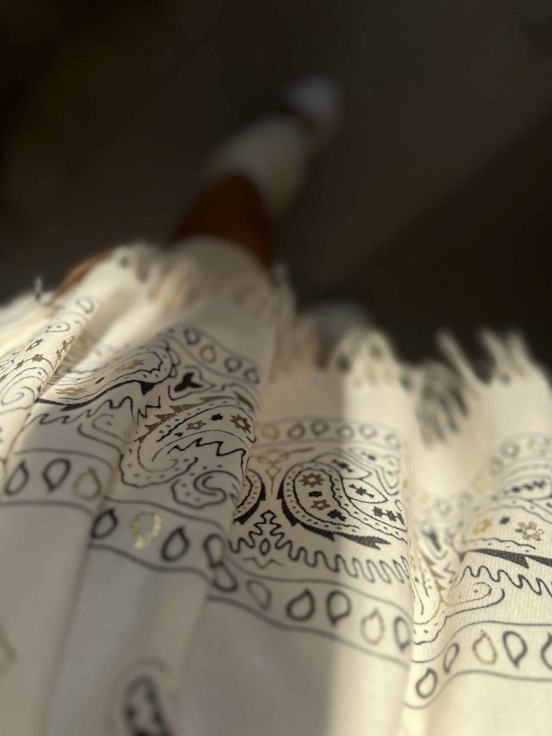 Châle écharpe blanc – Image 6