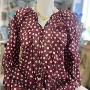 Chemise Lucia bordeaux