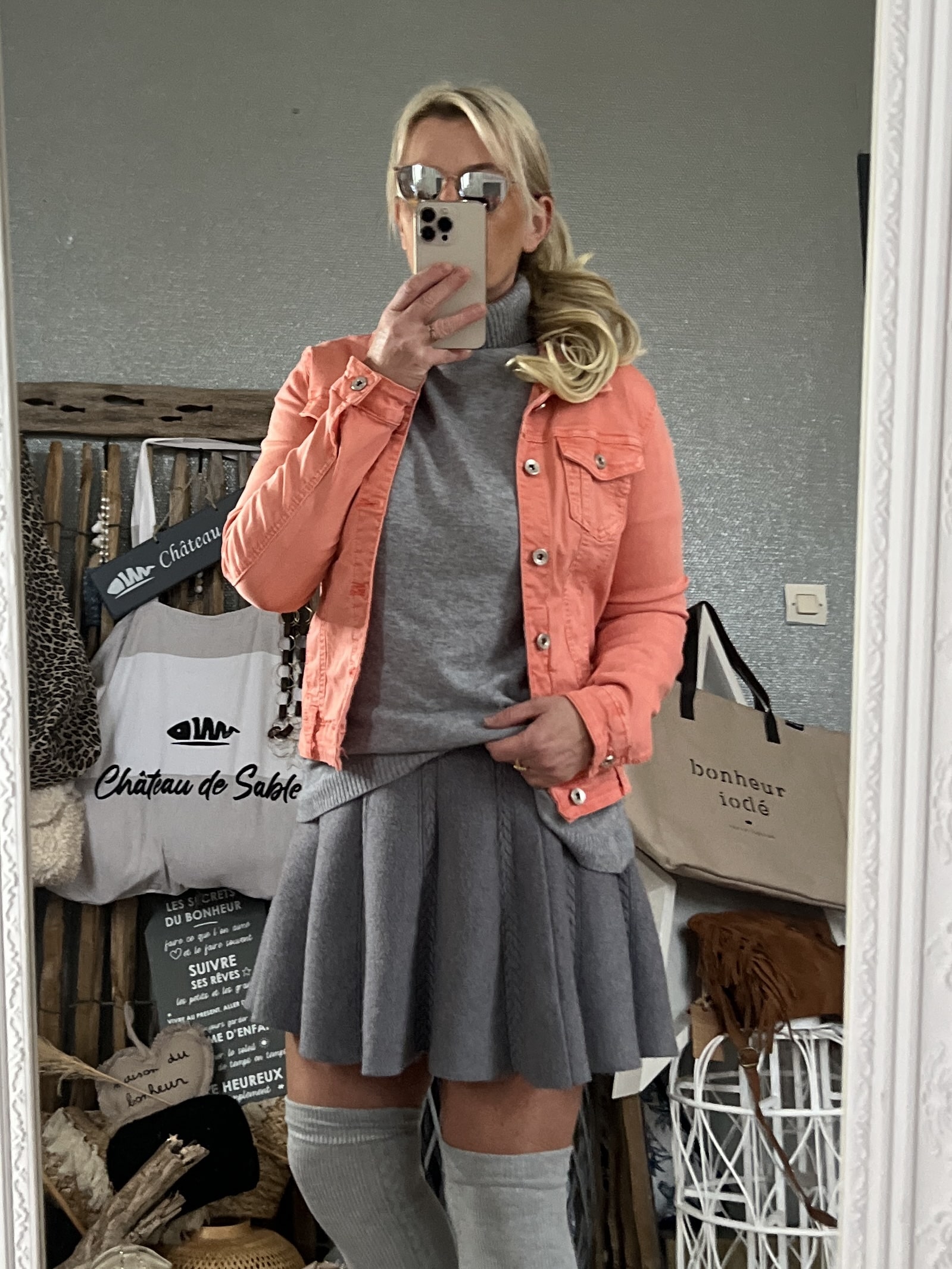 Blouson peach