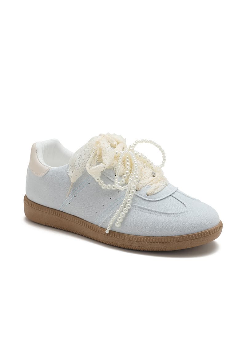 Basket dentelle perle bleue – Image 5