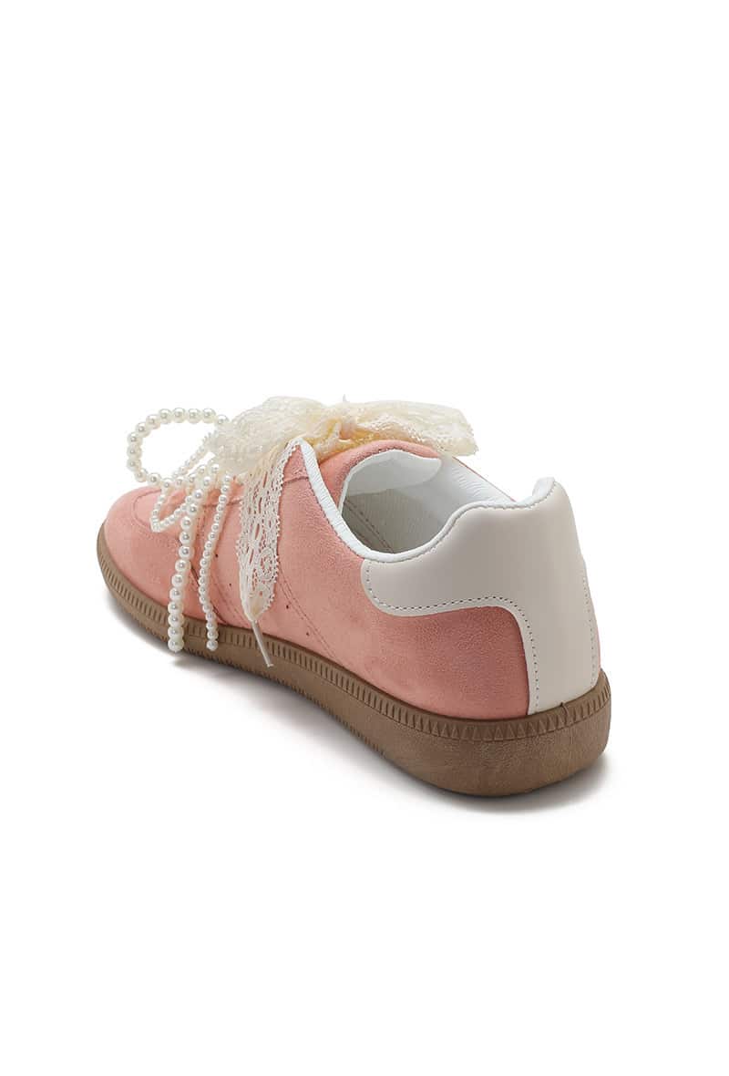 Basket dentelle perle rose – Image 5