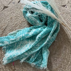 Echarpe turquoise