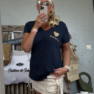 T-shirt Amour marine