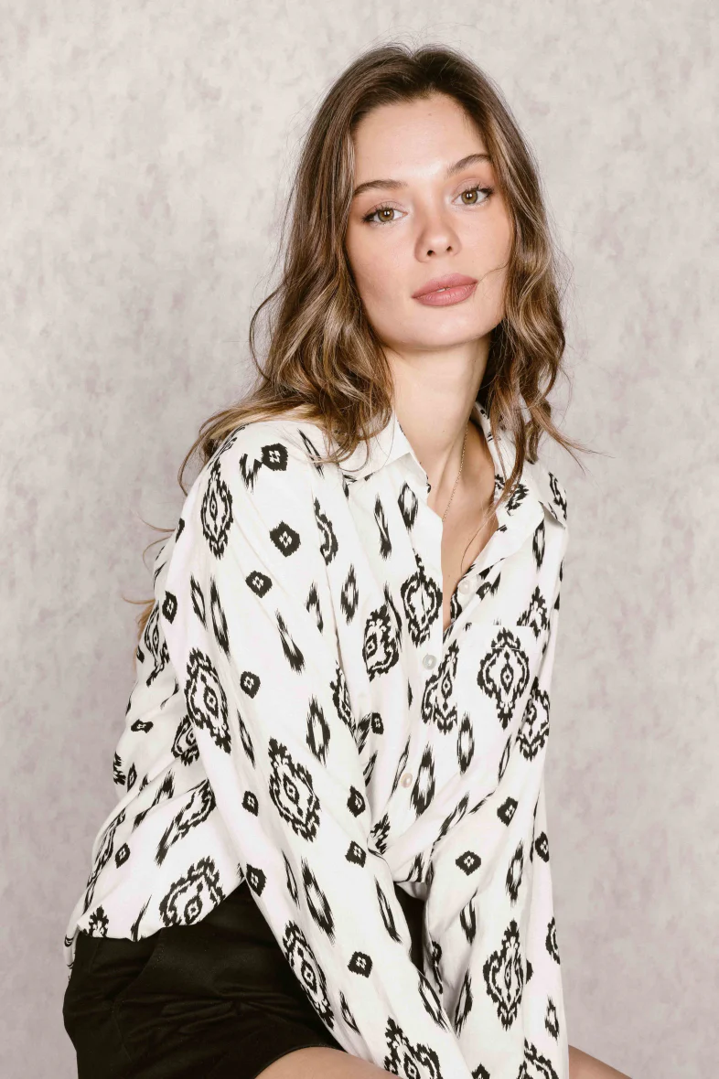 Chemise imprimée en coton – Image 3