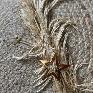 Sautoir Star acier doré