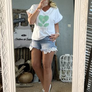 T-shirt Amour mint
