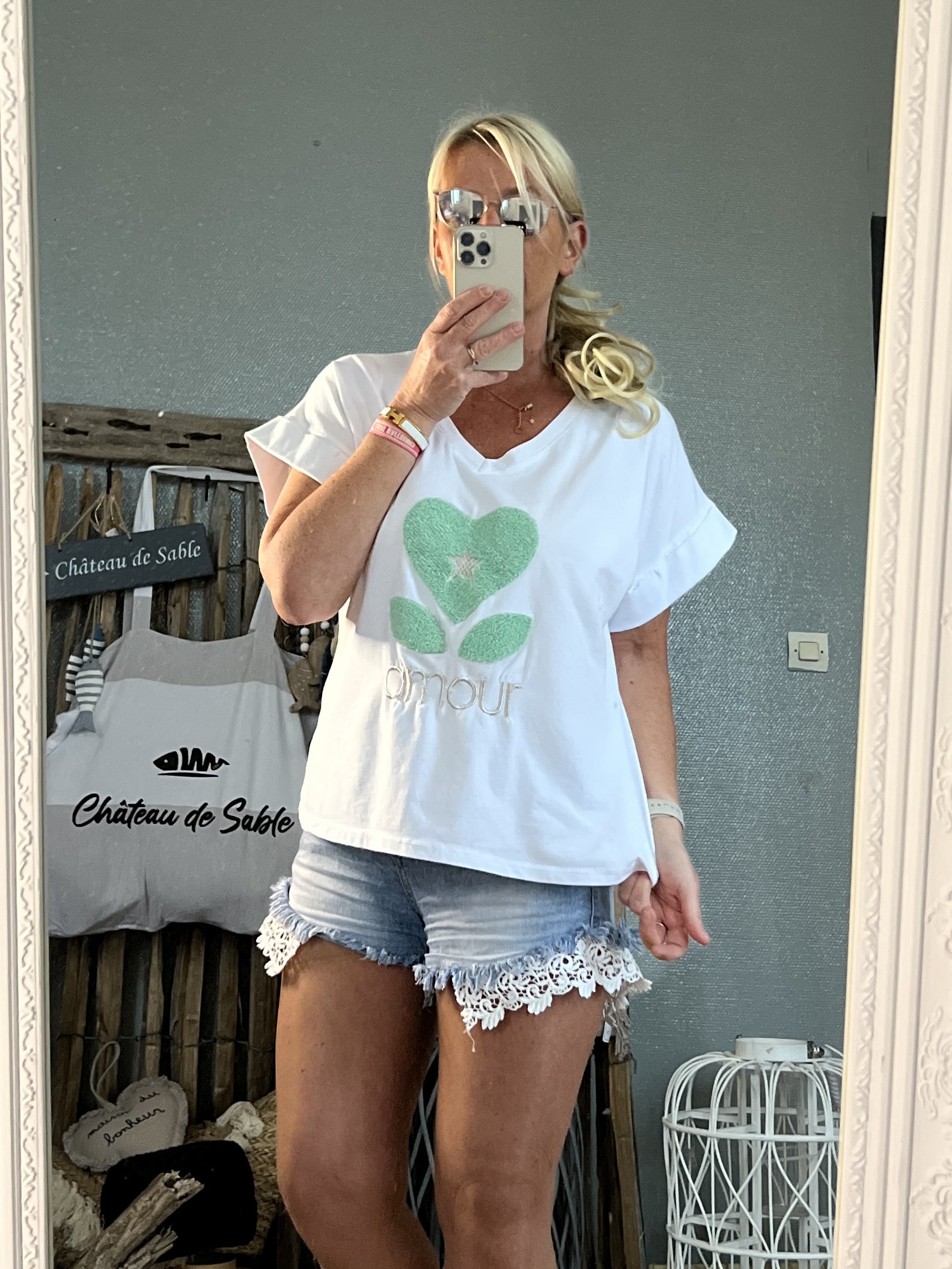 T-shirt Amour mint – Image 3