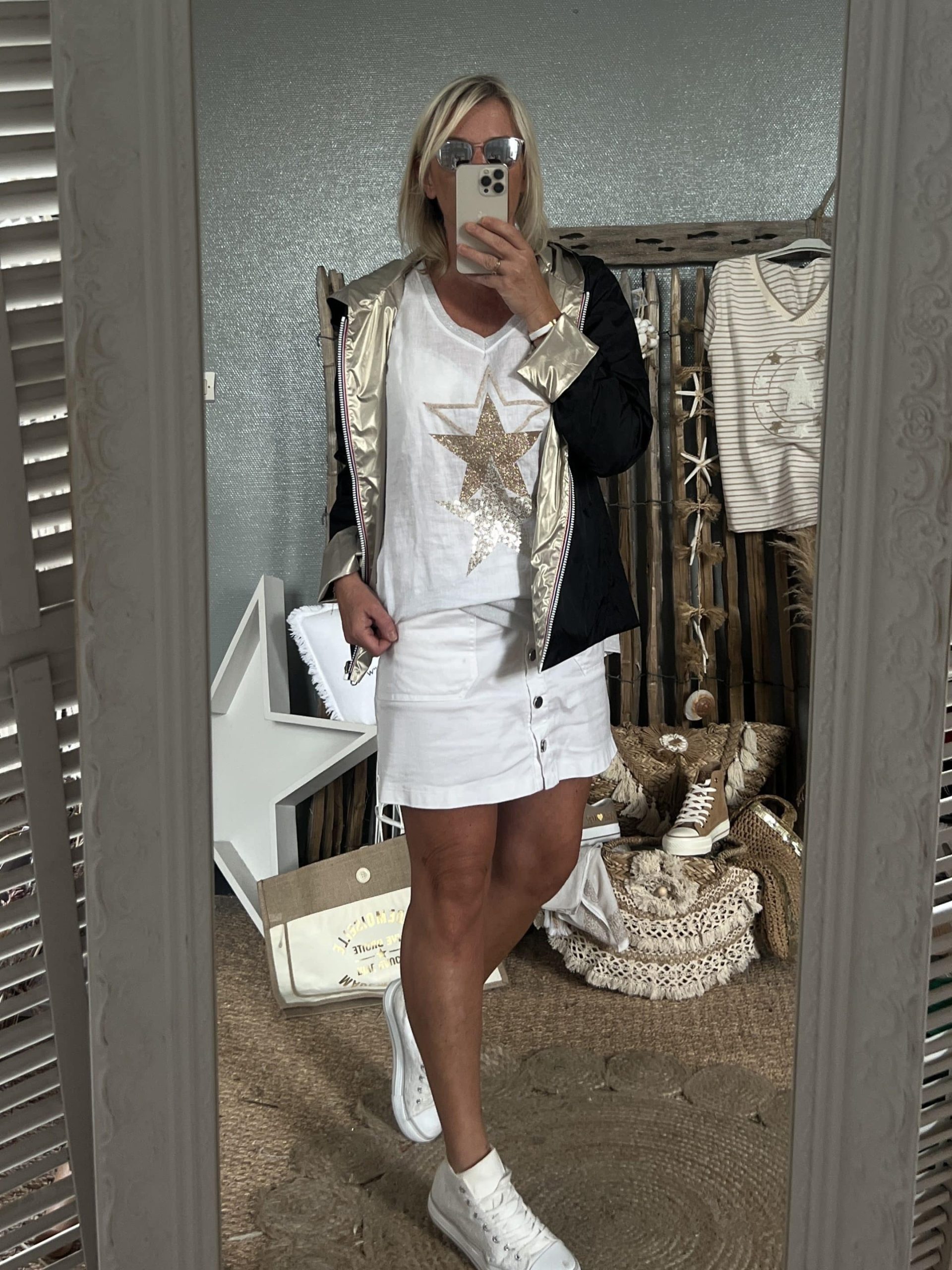 Blouson noir or – Image 2