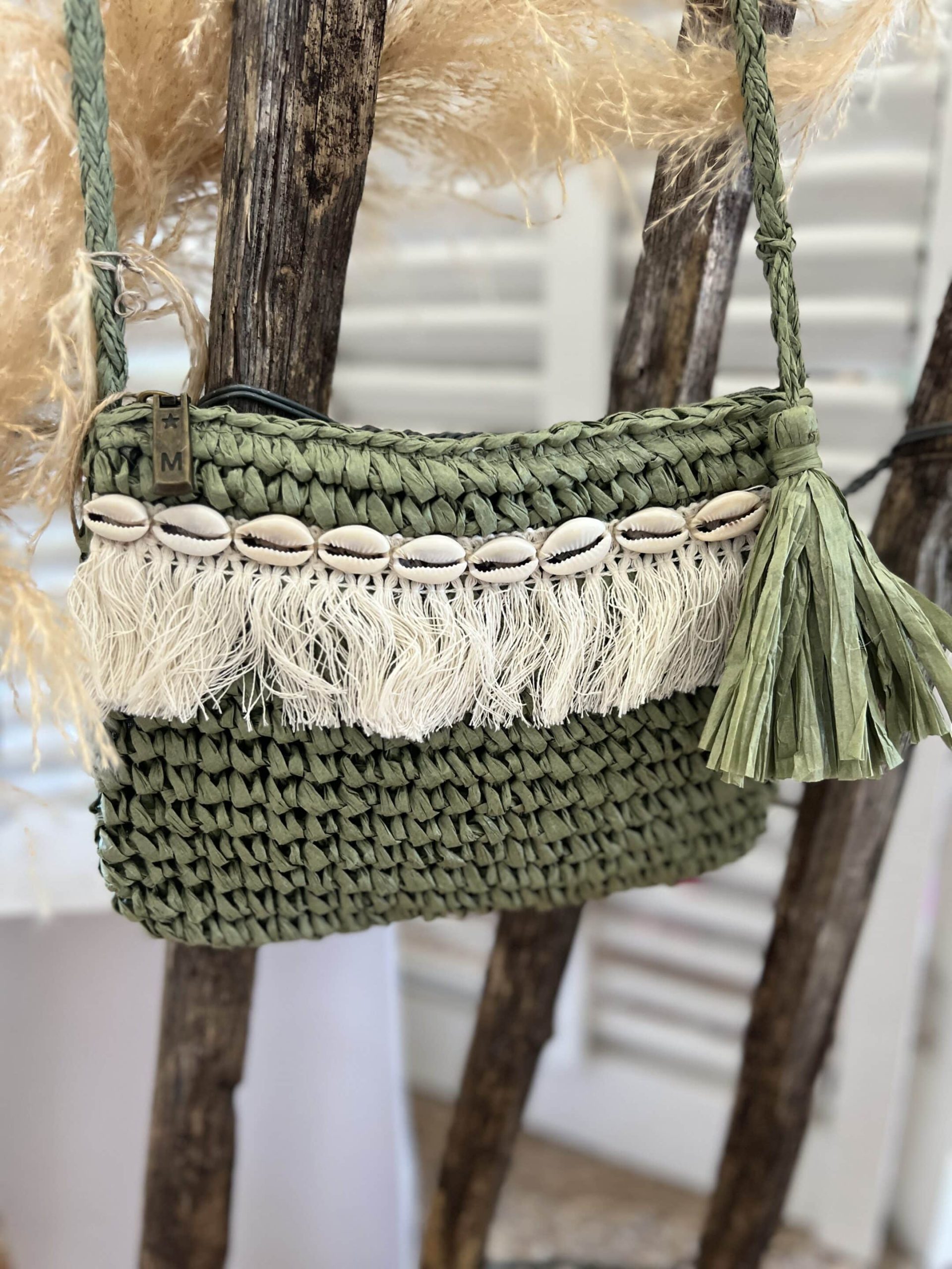 Pochette Bohème kaki – Image 5