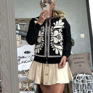 Bomber matelassé noir