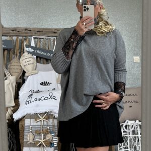 Pull Elsa gris