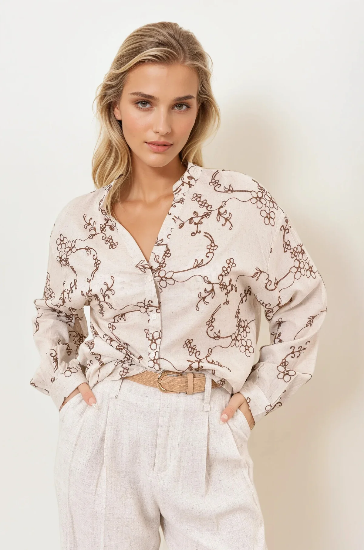 Chemise oversize brodéé – Image 3
