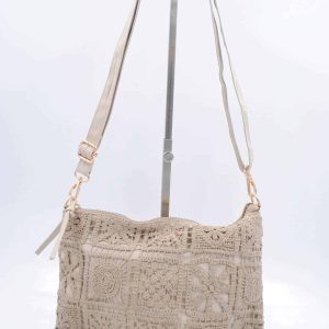 Pochette bohème taupe