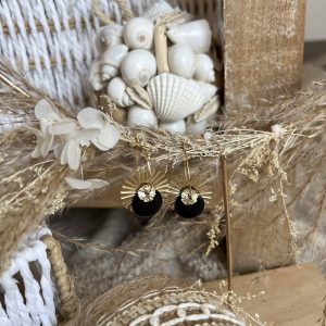 Créoles  CDS noir doré