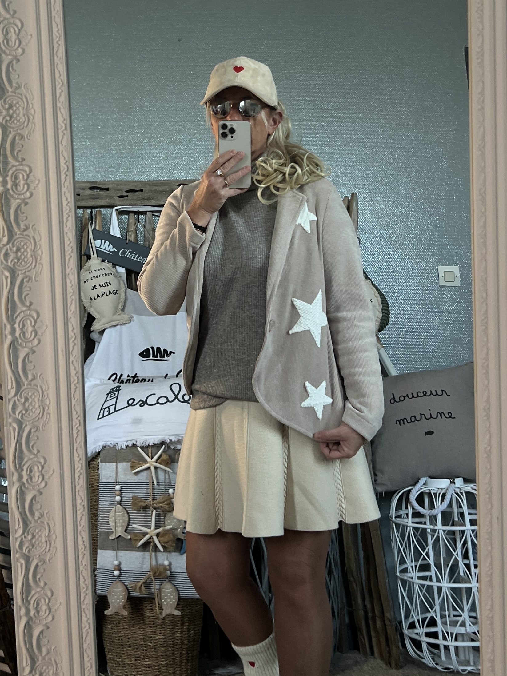 Veste velours star Beige – Image 7
