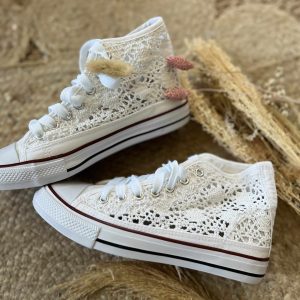 Basket broderie blanche