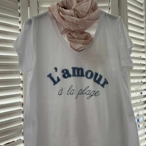 T-shirt l’amour bleu Jean