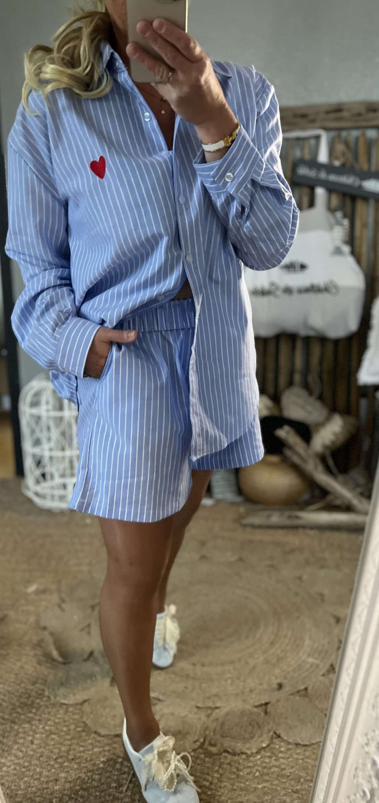 Ensemble rayé cœur – Image 4