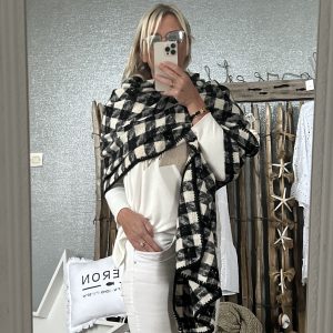 Châle CDS noir  lurex