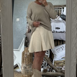 Pull cds beige alpaga