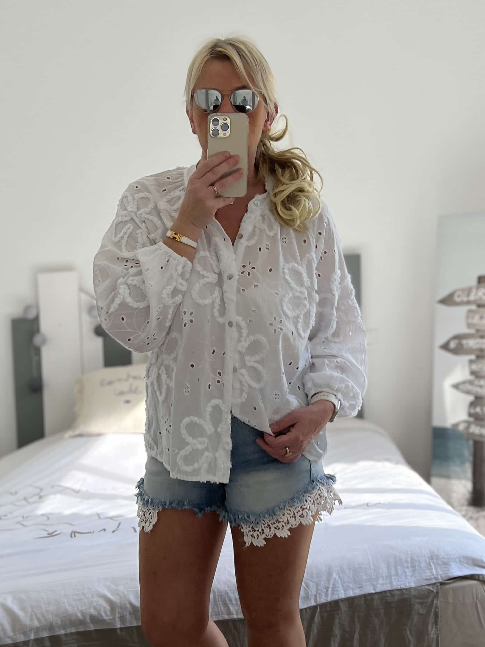 Chemise broderie blanche – Image 2