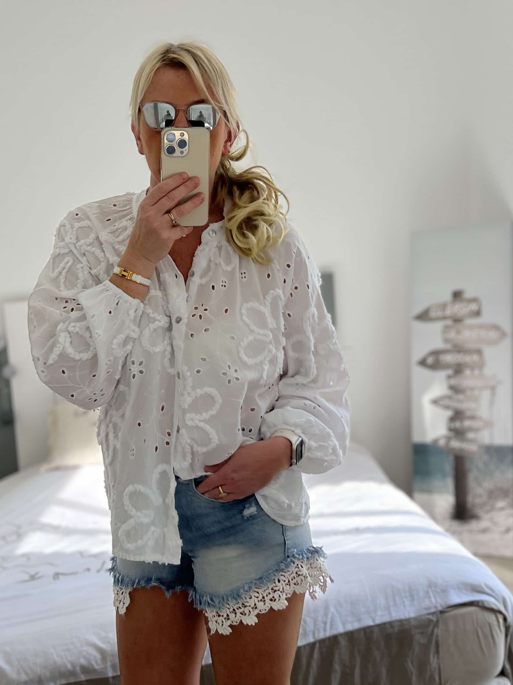 Chemise broderie blanche – Image 7