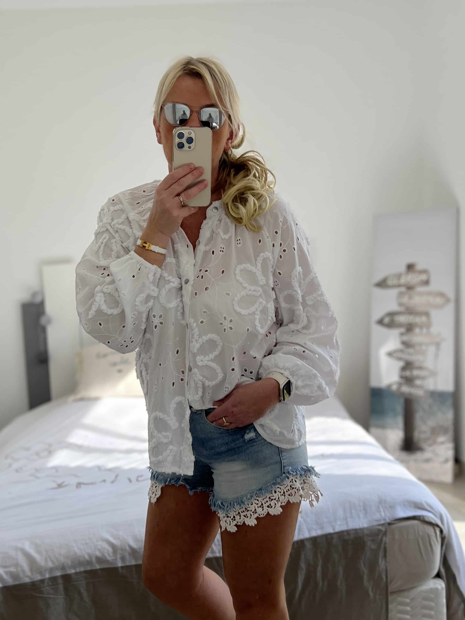 Chemise broderie blanche – Image 6