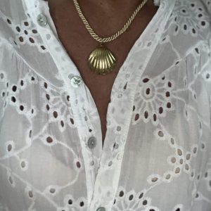 Ras du cou cordelette doré