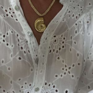 Ras du cou cordelette doré