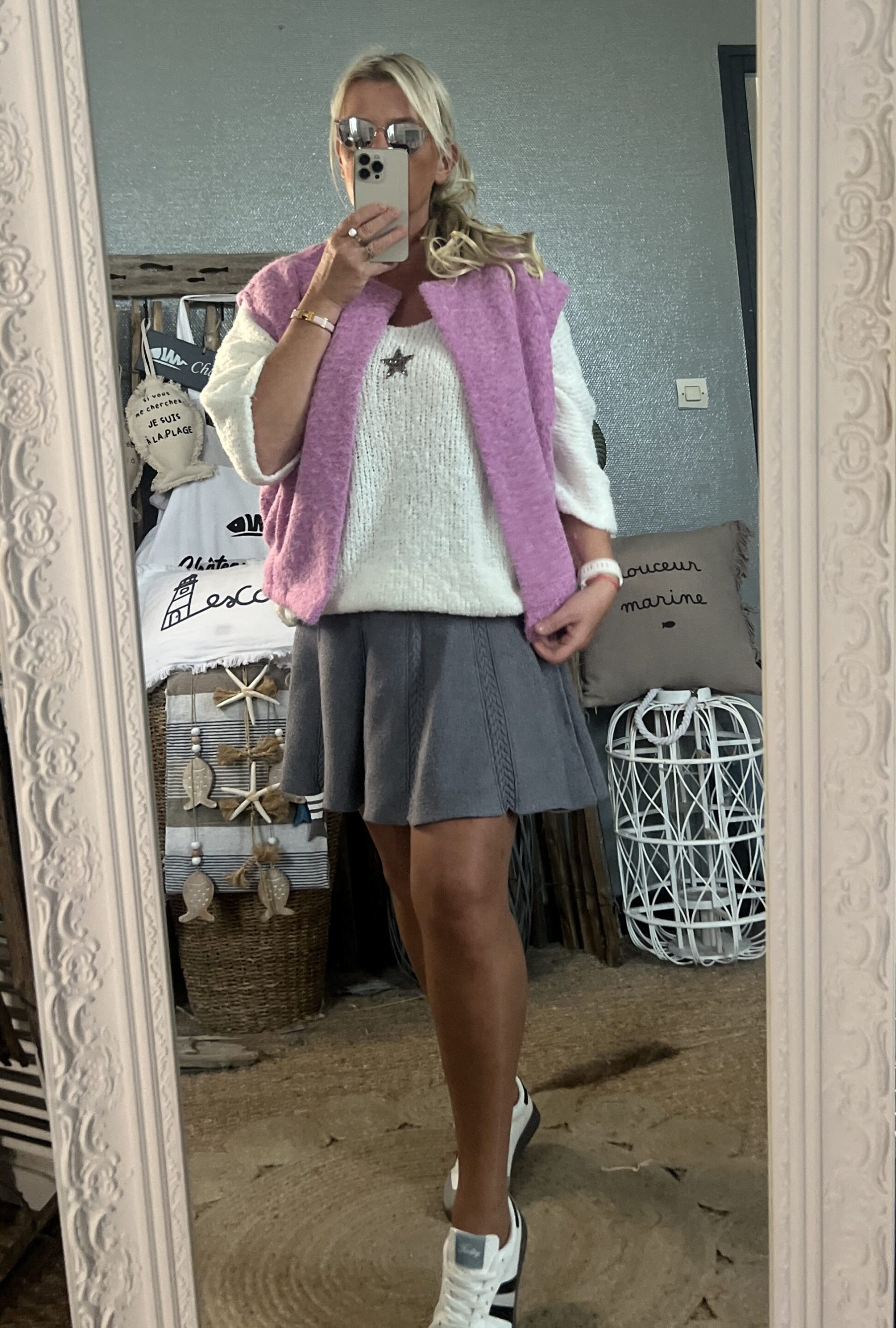 Veste sans manches rose – Image 2