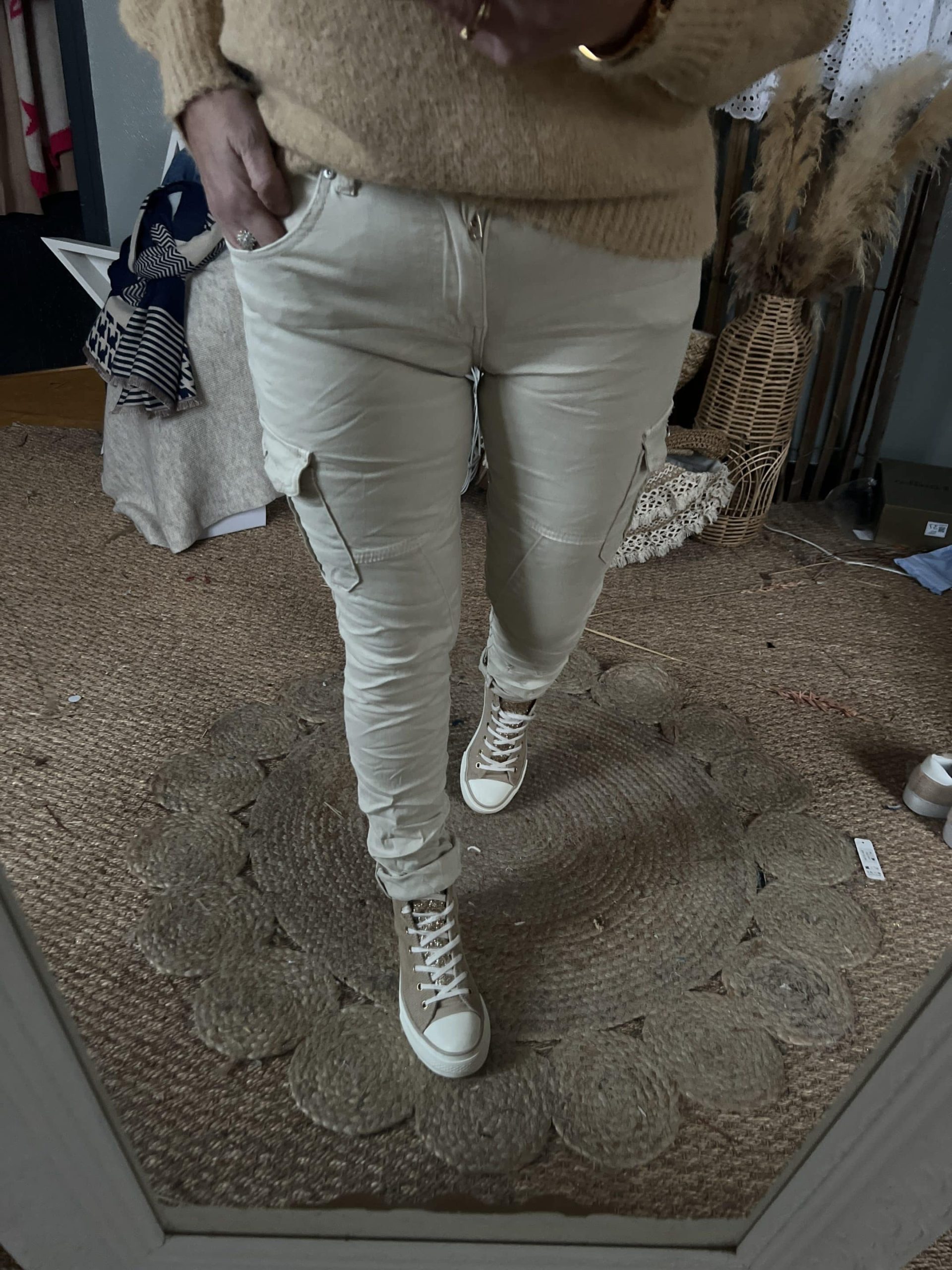 Pantalon cargo beige – Image 5