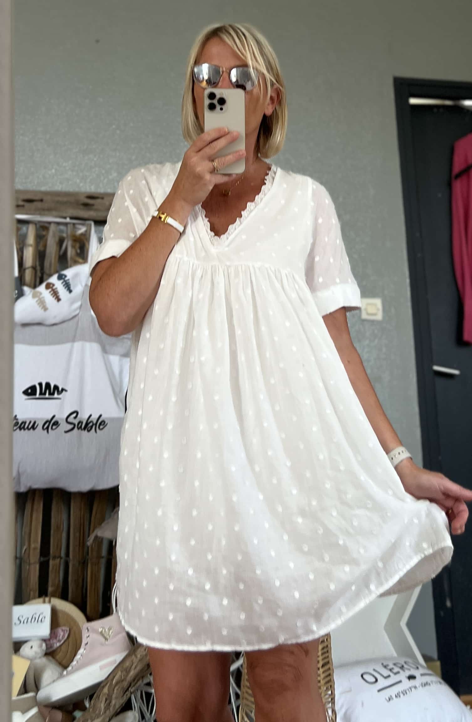 Robe short blanche – Image 5