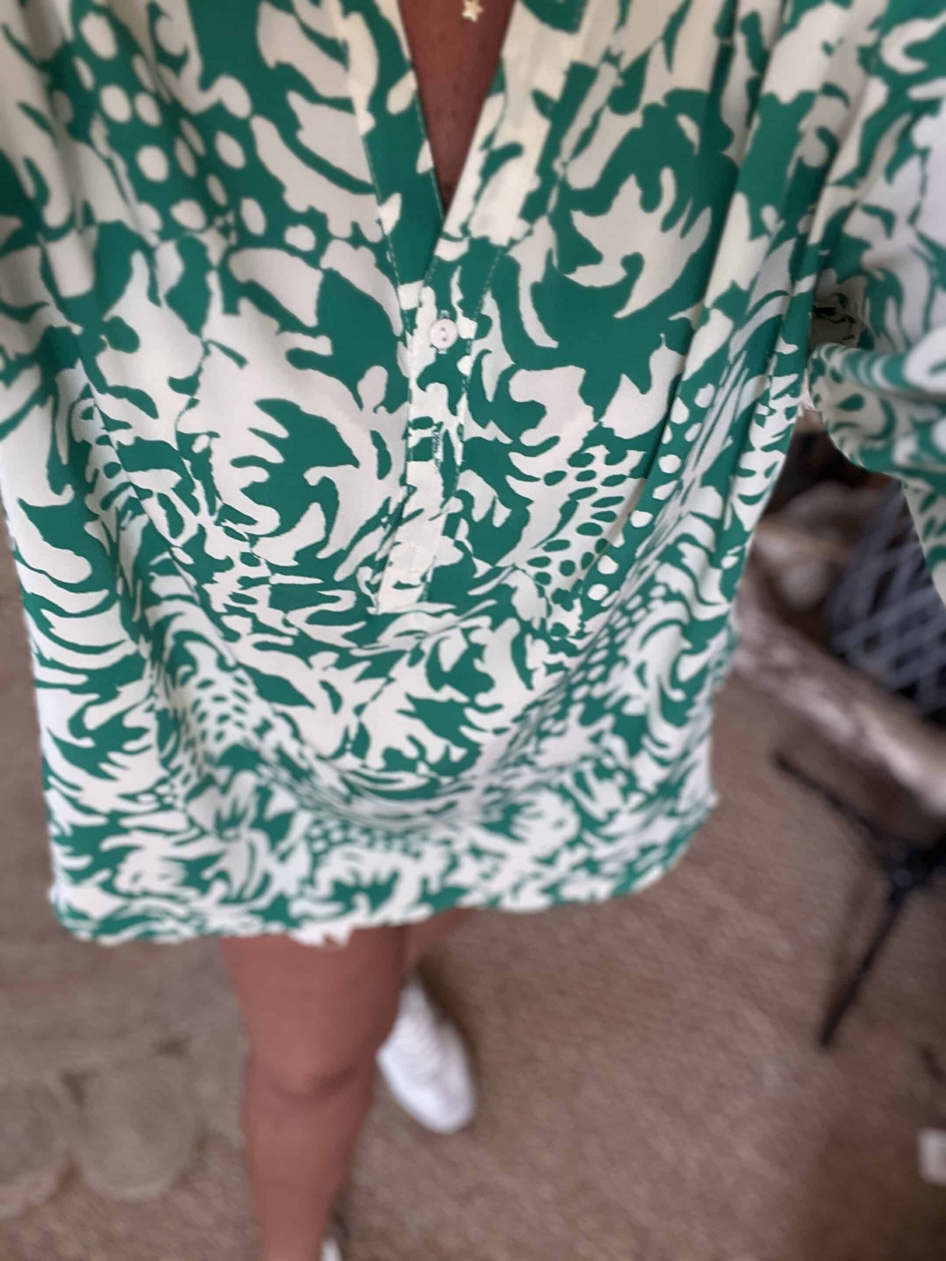 Tunique verte beige T46/48 – Image 7